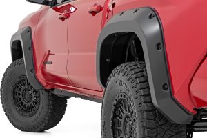 Toyota Tacoma Fender Flares - Rough Country - Pocket - Flat-black - '24-'25